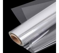 woric 45m x 80cm Cellophane Wrap, Cellophane Roll Clear Wrapping Paper 25μm for Valentine's Day Easter Birthday Gifts Hamper Basket Flower Bouquet Craft, Width Folded in Half