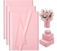 woric 50 Sheets Pink Tissue Paper Bulk, 50 * 70cm Pink Wrapping Paper for Gift Wrap DIY Easter Baby Shower Birthday Wedding Anniversary
