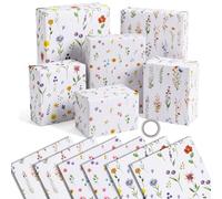 woric 6 Pcs Spring Wrapping paper, 50 * 70cm Floral Wrapping paper Birthday Flower Gift Wrap for Spring Decorations Easter Birthday Wedding Tea Party Birthday Women Girls Mum Besties