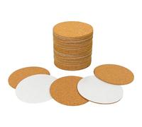 worien 40 Pack Self-Adhesive Cork Round 3.5 Inch Backing Sheets Cork Coasters for DIY Crafts-Bottom Protection