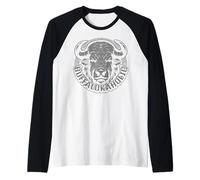 Work Animal and Party Buffalo and Buffelokaholic Raglan Baseball Tee