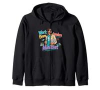 Work Anywhere Mindset Digital Nomad Lifestyle Design Zip Hoodie