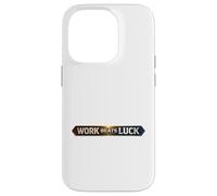 Work Beats Luck Mindset Case for iPhone 14 Pro