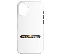 Work Beats Luck Mindset Case for iPhone 16