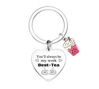 Work Bestie Gifts for Women Funny Coworker Keyring Friendship Gifts for Bestie Keyring Leaving Gifts for Collegueas Female Office Friend Boss Lady Gifts Bestie Christmas Birthday Retirement Gifts