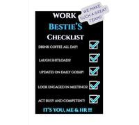 Work Bestie's Checklist Notebook: It's You, Me and HR!!