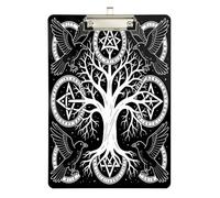 Work Binder Clip Board Classic Compasses Gothic Plastic for Teacher Portfolio clipboard Size 9 x 12.5 Tabla para escribir con Clip