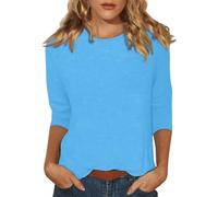 Work Blouses and Shirts for Women Ladies Tops 16 Cotton Traders Womens Womens Blouses Size 18 Glitter Tops for Women UK Bohemian Nutmeg Clothing Cyan