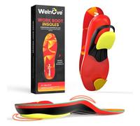 Work Boot Insoles - Anti-Fatigue Inserts with High Arch Support & Triple Shock Absorption, Deep Heel Cup, Non-Slip Toe Grip for Standing All Day, Plantar Fasciitis Insoles for Foot Pain Relief (XS)