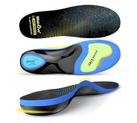 Work Boot Insoles Plantar Fasciitis - Welnove Heavy Duty Inserts for Pain Fatigue Relief, Standing All Day - High Arch Support Shoe Insoles Orthotic for Flat Feet, Achilles Tendonitis, Men Women (L)