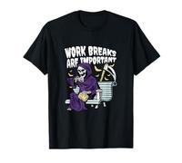 Work Breaks Are Important Halloween Grim Reaper T-Shirt