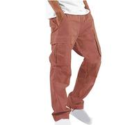 Work Cargo Trousers Men Wide Leg Combat Trousers Slim Fit Sweatpants Mens Tactical Jogging Bottoms Lightweight Hiking Walking Lounge Pants Cotton Workwear Suitable for Gym, Climbing, Camping