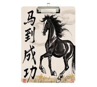 Work clipboard Chinese Character Cultural Quote Success Standard Hole for Nurses Home Contractor Size 9 x 12.5 Tabla para escribir con Clip