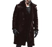 Work Coats for Men Mens Essential Jacket Winter Fleece Lined Windproof Must Have Basic Coat for Every Man's Winter Wardrobe Foundation and Core Styling Mens Jacket Coffee XXL