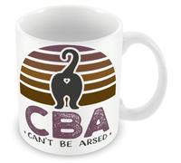 Work Colleague Funny Gift Mug - Can't Be A*SED Cat Mug