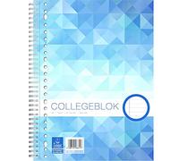 Work Colleblok Pack of 5 A4+ Line Notebook 80 Sheets 23 Holes 70 g