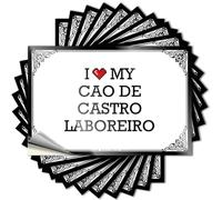 Work Decals Bottle | I Love My Cao De Castro Laboreiro Crazy Beer Sticker Pack(8X12CM)