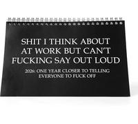 Work Desk Calendar - Demotivational Affirmations Calendar White Elephant Gag Gift Idea - Funny Novelty Monthly Rude Office Calendar - Funny Sarcasm Quotes for Colleagues Friends Boss Coworkers (2026