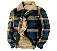 Work Fleece Waterproof Coats For Men Suit Jackets For Men Patterned Print Fleece Lining Work Jackets Full Zip Up Winter Coats With Pockets Thick Warm Military Jackets Camouflage Jacket (Dark Blue Xxl)