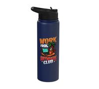 Work from Anywhere Club Remote Work Stainless Steel Insulated Water Bottle