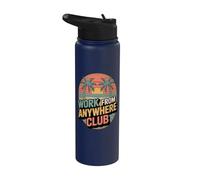 Work from Anywhere Club Remote Work Stainless Steel Insulated Water Bottle