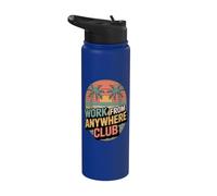 Work from Anywhere Club Remote Work Stainless Steel Insulated Water Bottle