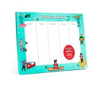 Work from Home Desk Pad: Cat Notepad & To Do List Pad, 52 Sheets, 6.75 x 9.75-inches