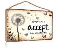 Work From Home Door Sign Accept What Is; Embrace What Will Be Wooded Sign Man Cave Furniture Fall Office Decor