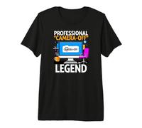 Work from Home Professional Camera Off Legend Humor Premium T-Shirt