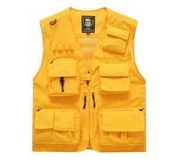 work gilet for men summer utility vest Outdoor Lightweight Travel Security Vest Plus Size Sleeveless Zip up Jackets for Tool Work Fishing Hiking