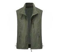 Work Gilet For Men Waistcoats For Men Casual Outdoor Lightweight Hiking Vest Outdoor Recreation Vests Breathable And Quick Drying Zip Mesh Waistcoat With Zip Pockets For Fishing Photography