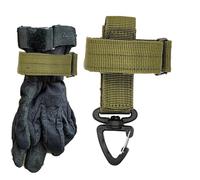 Work Glove Holder, Accessory for Service Belt - Versatile Metal Buckle Quick Fastening System for Shoulder Bag Jacket Backpack Rope and Keys, Army Green, Se référer à la description, Refer to