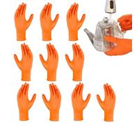 Work Gloves,Construction Gloves | 10x Tear-Resistant Heavy-Duty Textured Mitten Safety Protective for Mechanic Automotive Industrial Home