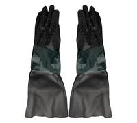Work Gloves for Sandblasting 25 5x11 8 Inch, Cotton Lined PVC Gloves Designed for Sandblaster and Sand Blast Cabinet Application, Double Sewn for Enhanced Durability
