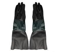 Work Gloves for Sandblasting 25 5x11 8 Inch with PVC Outer and Cotton Lining, Designed for Sandblaster and Sand Blast Cabinet Use, Features Double Sewn Seams for Extra Strength