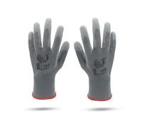 Work Gloves, PU coated Safety Nitrile Nylon Gloves, Secure Grip on Palm & Fingers Gardening Building Mechanic Gloves, Suitable for General Duty Work, Protective Hand Glove (Pack of 12 Pair-Small)