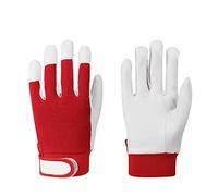 Work Gloves: The First Layer of Sheepskin Elastic Gloves, The Driver's Safety Protection, and The Worker& Welding 22cm(Rosso)