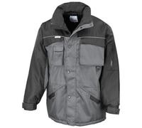 Work-Guard By Result Mens Heavy Duty Coat Grey/black (3Xl)
