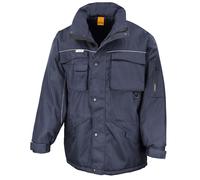 (M, Navy) WORK-GUARD by Result Mens Heavy Duty Coat