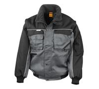 Work-Guard By Result Mens Heavy Duty Jacket Grey/black (3Xl)