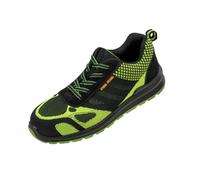 Work-Guard By Result Unisex Adult Hicks Leather Trim Safety Trainers Neon Green/black (11 Uk)