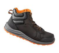Work-Guard By Result Unisex Adult Stirling Nubuck Safety Boots Black/grey/orange (10 Uk)
