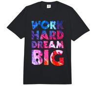 Work Hard Dream Big Motivation Goals Mindset Comfort Colors Adult Heavyweight T-Shirt