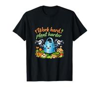 Work Hard, Plant Harder Plant Parent cottagecore Art T-Shirt