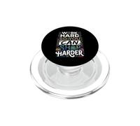Work Hard So You Can Shop Harder Hustle Motivation PopSockets PopGrip for MagSafe