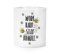 Work Hard Stay Bumble Makeup Brush Pencil Pot