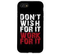 Work Harder Motivation Gym Entrepreneur Case for iPhone SE (2020) / 7/8