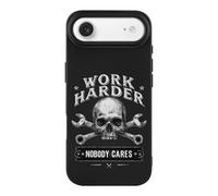 Work Harder Nobody Cares Phone Case Compatible with iPhone 17 Air Pro Max Shockproof TPU Protective Cover