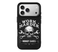 Work Harder Nobody Cares Phone Case Compatible with iPhone 17 Air Pro Max Shockproof TPU Protective Cover