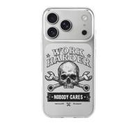 Work Harder Nobody Cares Phone Case Compatible with iPhone 17 Air Pro Max Shockproof TPU Protective Cover